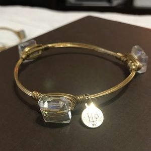 Bourbon and Boweties clear square bangle
